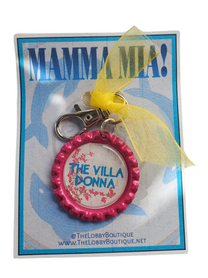 MAMMA MIA "Villa Donna" Bottlecap Keychain MAMMA MIA "Villa Donna" Bottlecap Keychain