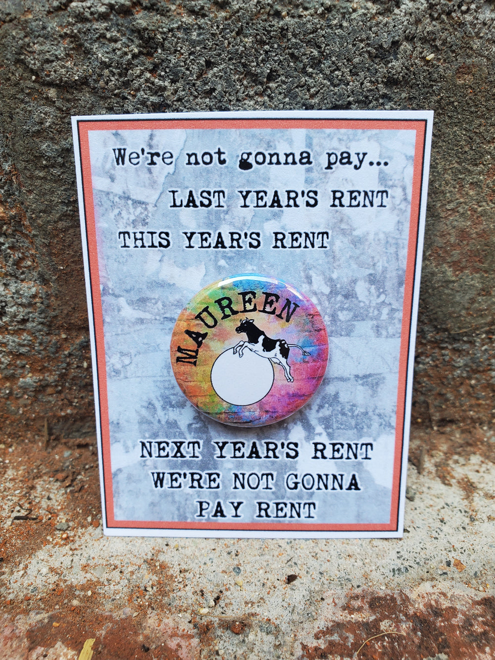 RENT "Maureen Johnson" Metal Pinback Button