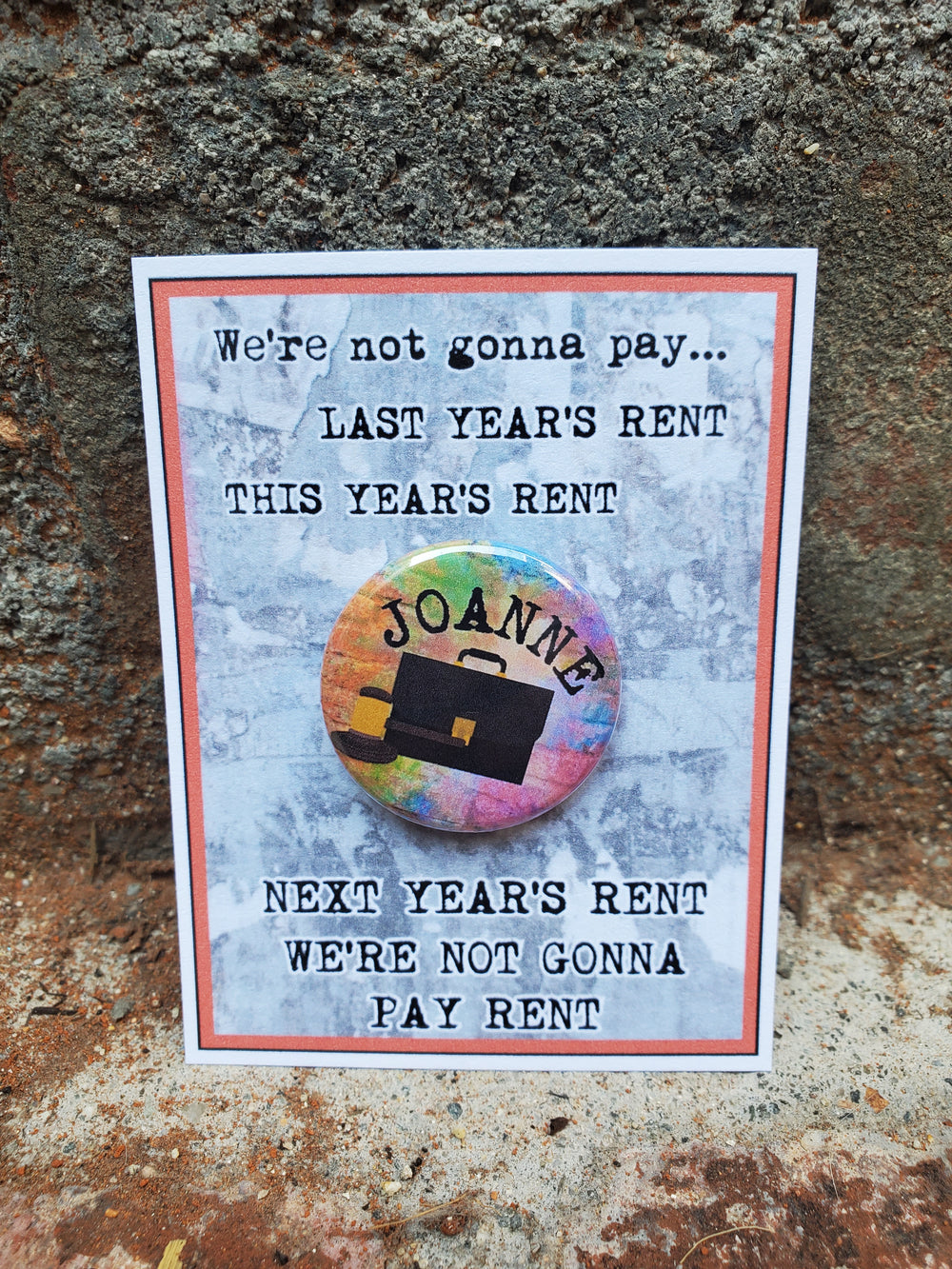 RENT "Joanne Jefferson" Metal Pinback Button