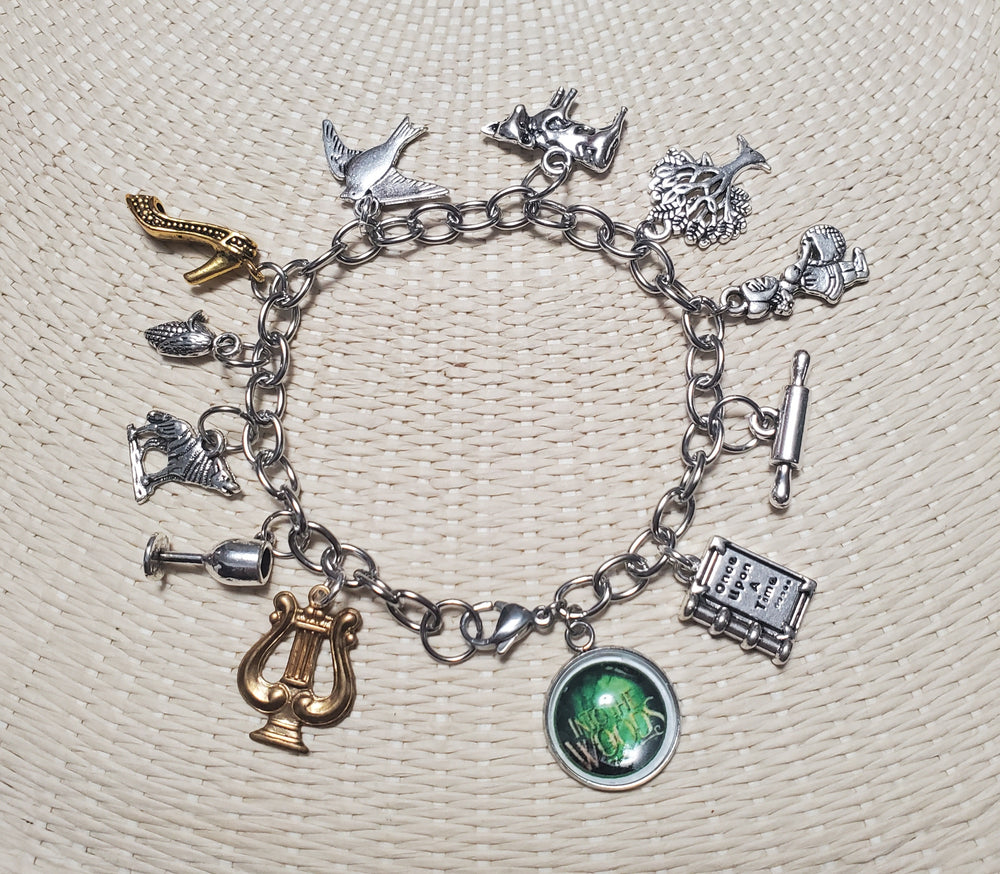 INTO THE WOODS Grimm's Fairytales Charm Bracelet
