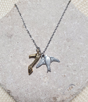 INTO THE WOODS Cinderella Bird Charm Necklace INTO THE WOODS Cinderella Bird Charm Necklace