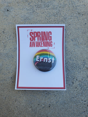 SPRING AWAKENING "Ernst" Metal Pinback Button SPRING AWAKENING "Ernst" Metal Pinback Button
