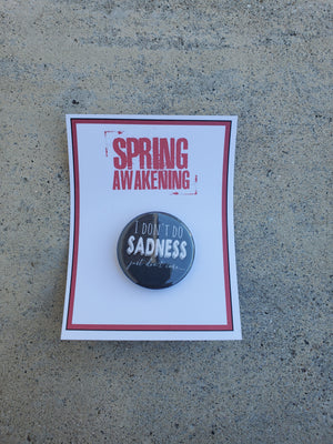 Frühlings-Erwachen "Traurigkeit" Metall Button Button Frühlings-Erwachen "Traurigkeit" Metall Button Button