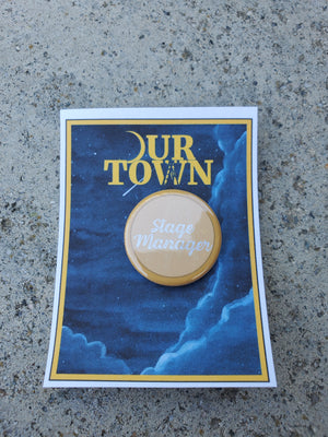 UNSERE STADT "Bühnenmanager" Metall Button Button UNSERE STADT "Bühnenmanager" Metall Button Button