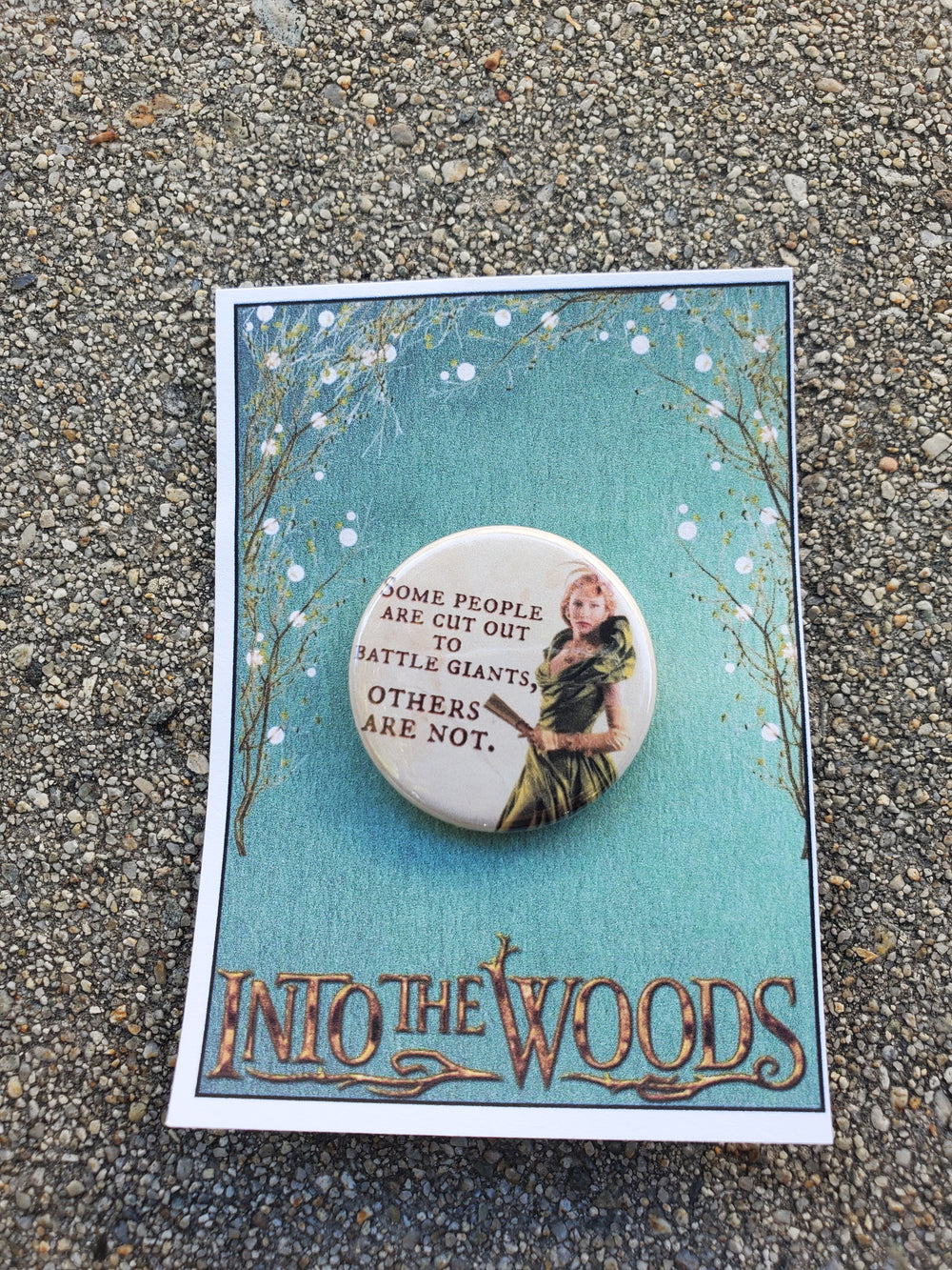 INTO THE WOODS "Stepmother" Metal Pinback Button