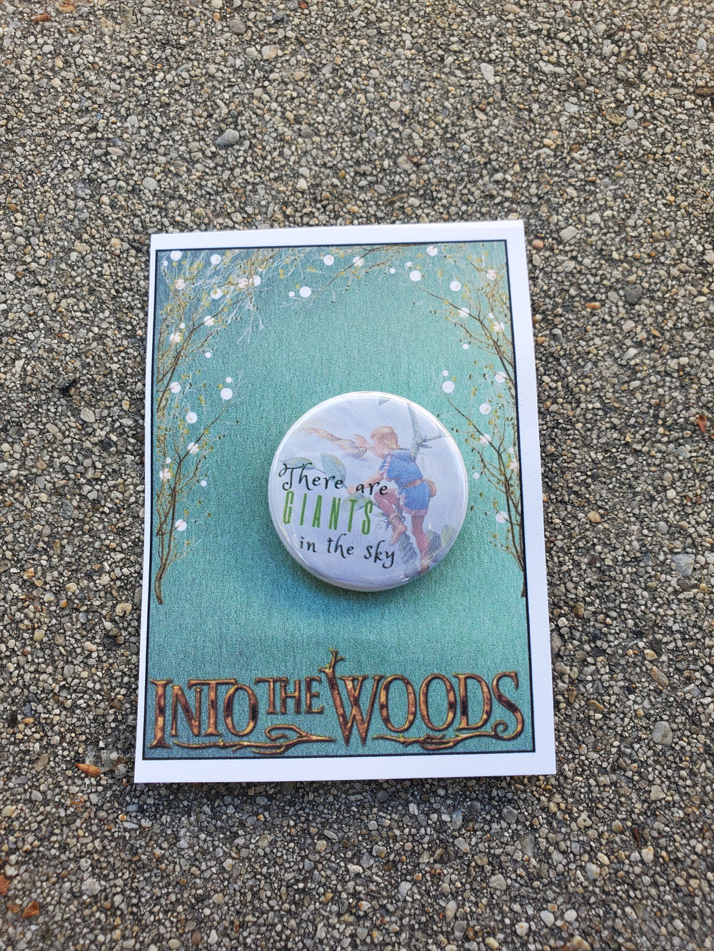 INTO THE WOODS "Jack" Metal Pinback Button