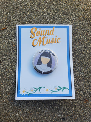 SOUND OF MUSIC "Schwester Sophia" Metall Button SOUND OF MUSIC "Schwester Sophia" Metall Button