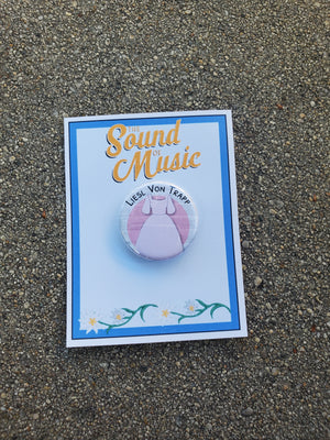SOUND OF MUSIC "Liesl Von Trapp" Metall Button Button SOUND OF MUSIC "Liesl Von Trapp" Metall Button Button