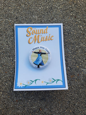 SOUND OF MUSIC "Maria Von Trapp" Metall-Anstecker SOUND OF MUSIC "Maria Von Trapp" Metall-Anstecker