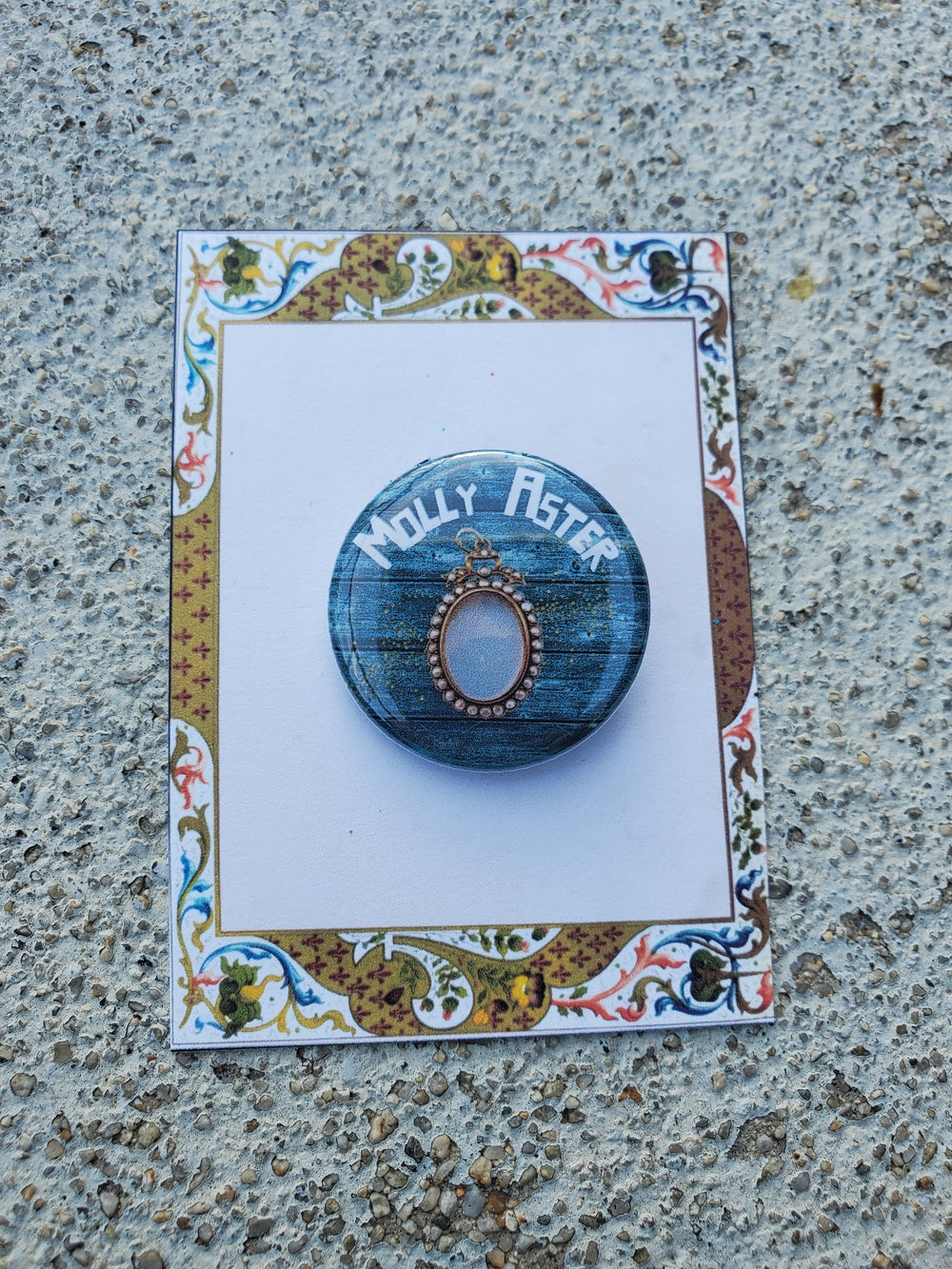 PETER AND THE STARCATCHER "Molly Aster" Pinback Metal Button
