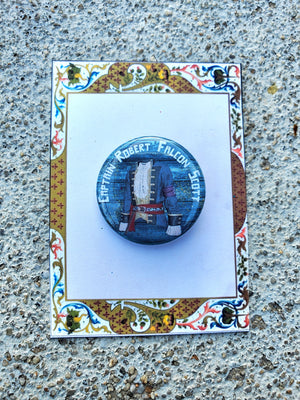 PETER AND THE STARCATCHER "Captain Scott" Metal Pinback Button PETER AND THE STARCATCHER "Captain Scott" Metal Pinback Button