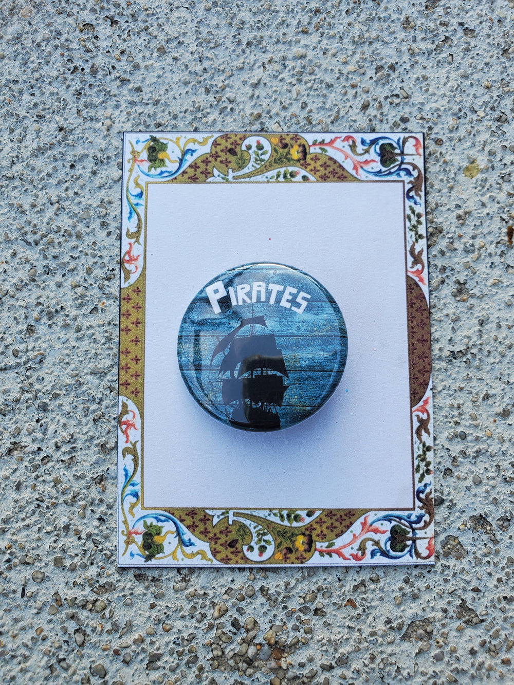 PETER AND THE STARCATCHER "Pirates" Metal Pinback Button