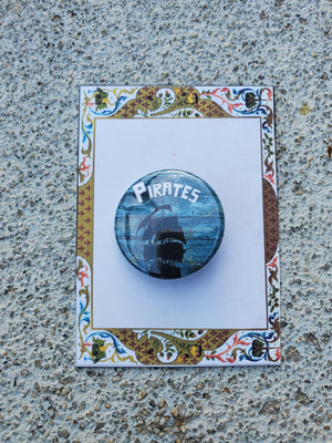 PETER AND THE STARCATCHER "Pirates" Metal Pinback Button PETER AND THE STARCATCHER "Pirates" Metal Pinback Button
