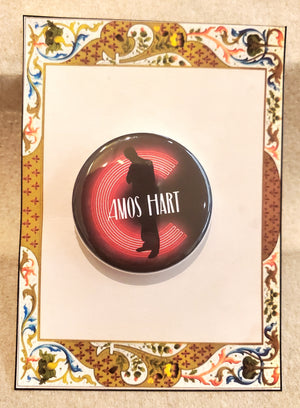 CHICAGO "Amos Hart" Metal Pinback Button CHICAGO "Amos Hart" Metal Pinback Button