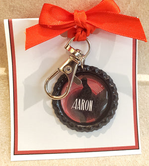 CHICAGO "Aaron" Bottlecap Keychain CHICAGO "Aaron" Bottlecap Keychain