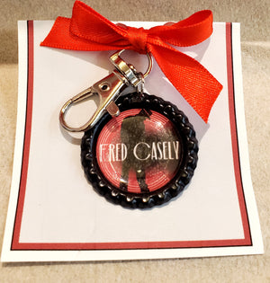 CHICAGO "Fred Casely" Bottlecap Keychain CHICAGO "Fred Casely" Bottlecap Keychain