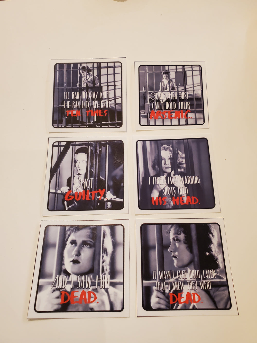 CHICAGO "Merry Murderesses" Flat Magnets