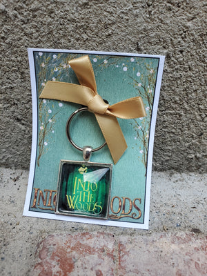 INTO THE WOODS "Show" Glass Cabachon Keychain INTO THE WOODS "Show" Glass Cabachon Keychain