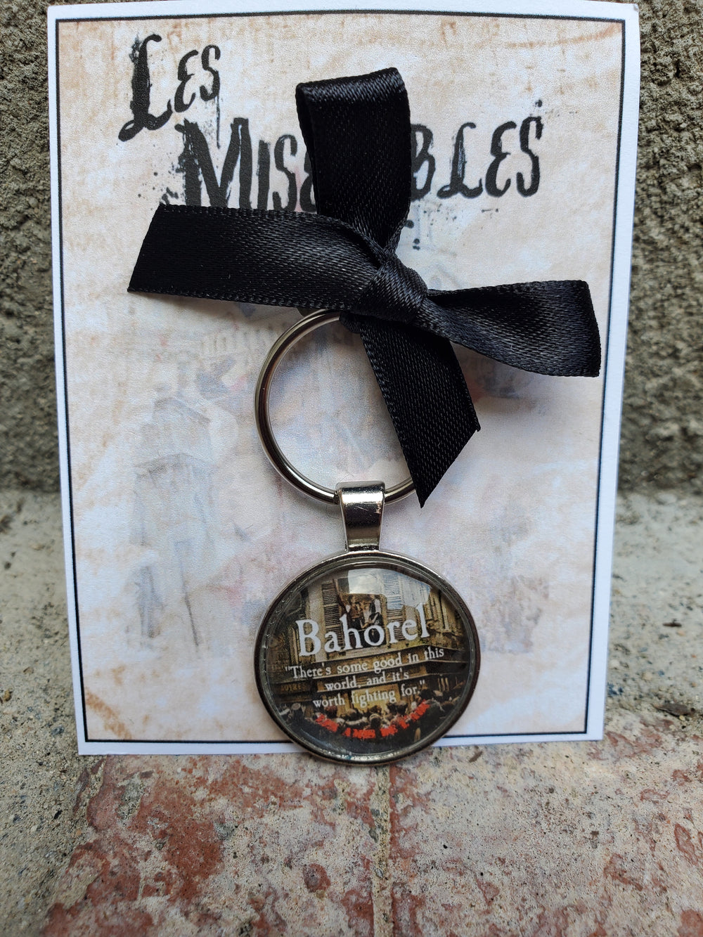 LES MISERABLES "Bahorel" Glass Cabachon Keychain