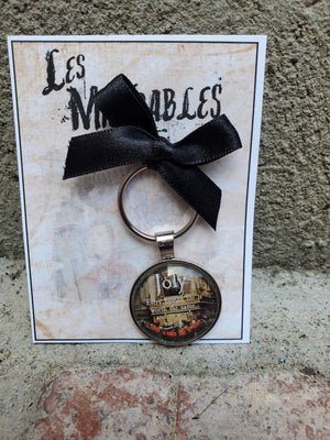 LES MISERABLES "Joly" Glass Cabachon Keychain LES MISERABLES "Joly" Glass Cabachon Keychain