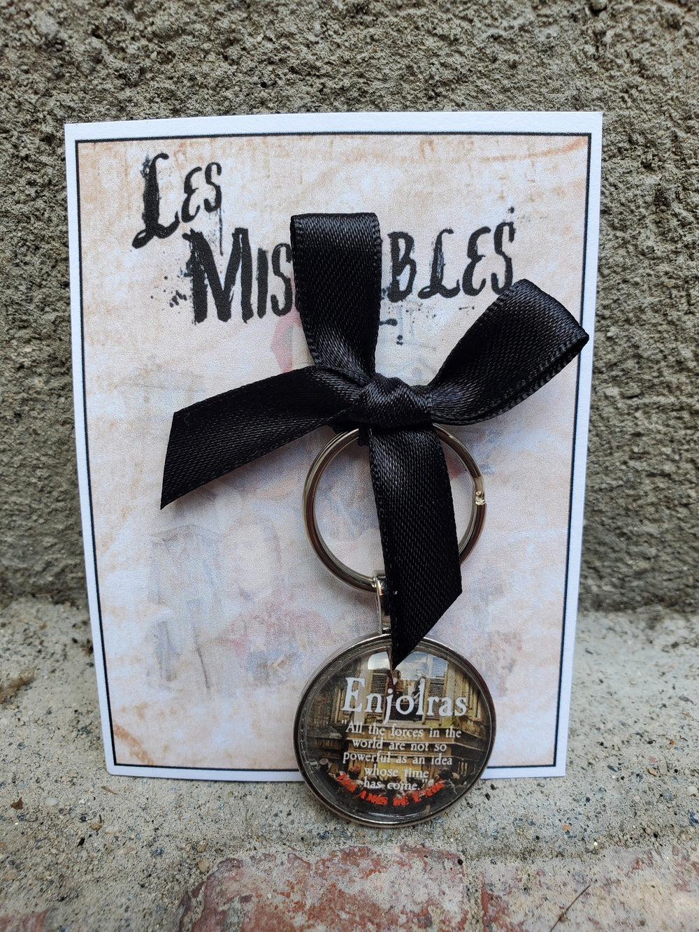 LES MISERABLES "Enjolras" Glass Cabachon Keychain