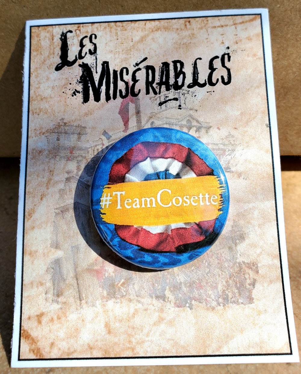 LES MISERABLES "Team Cosette" Metall Button
