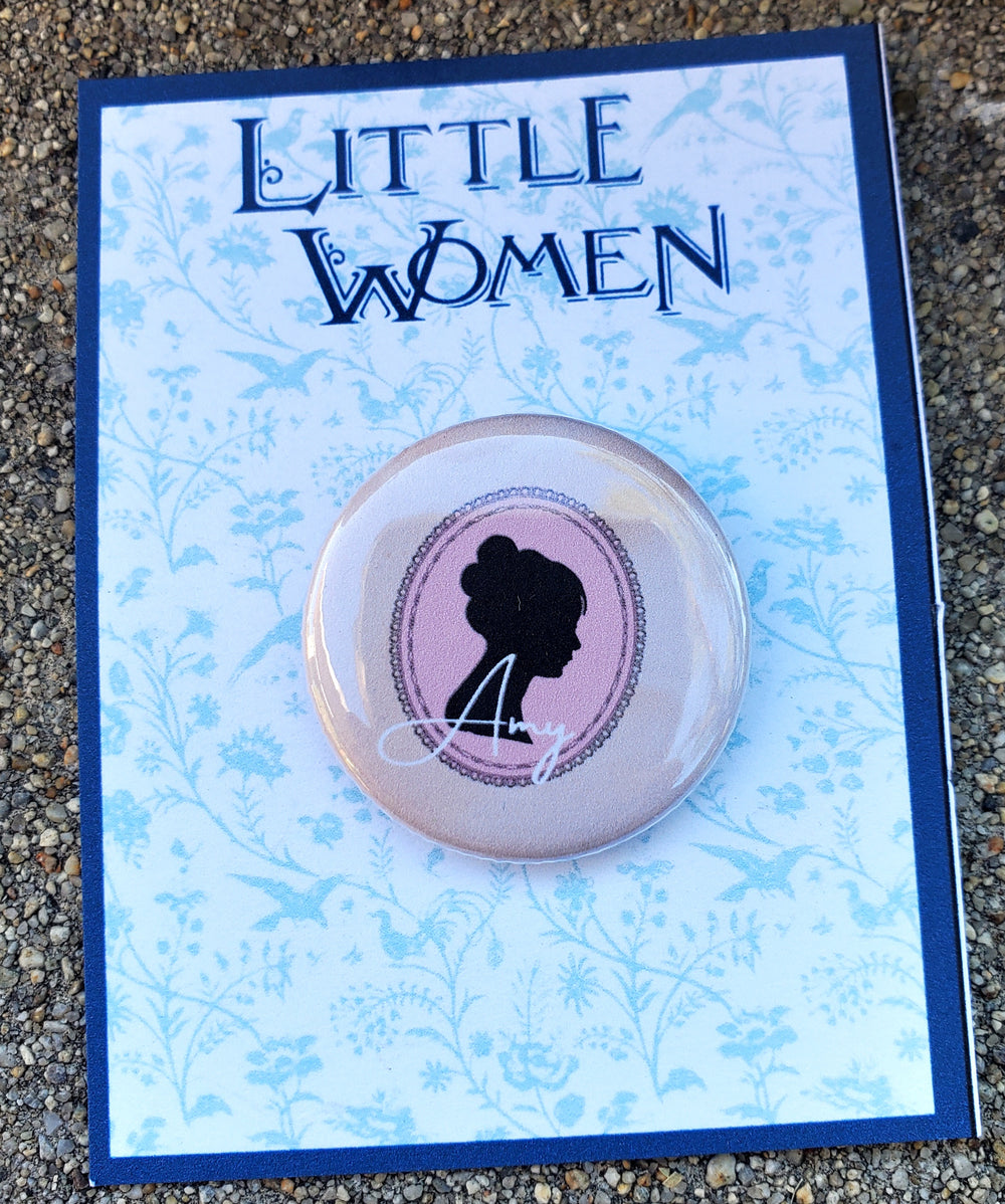 LITTLE WOMEN "Amy March" Metal Pinback Button