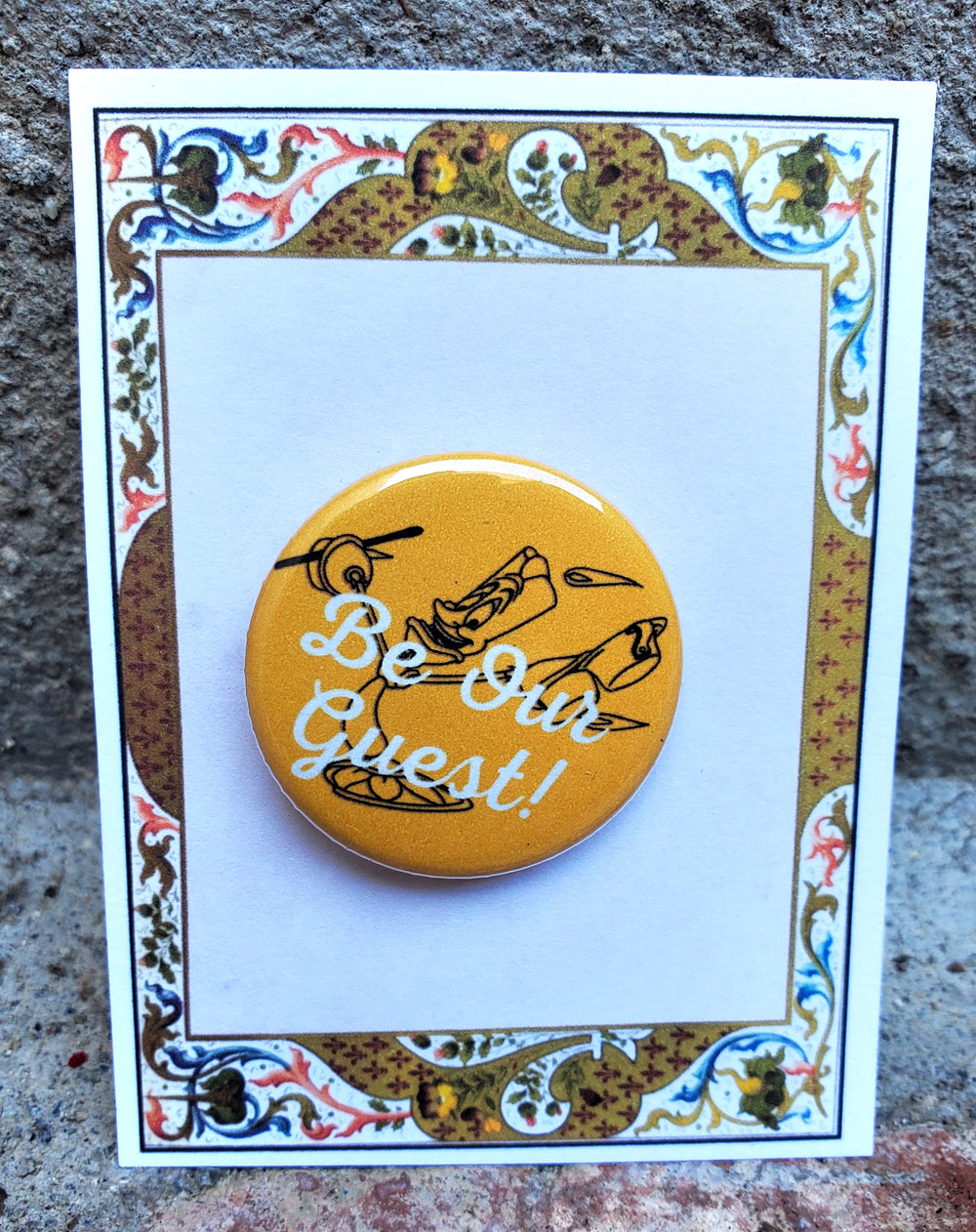 Die Schöne und das Biest Lumiere Metall Button