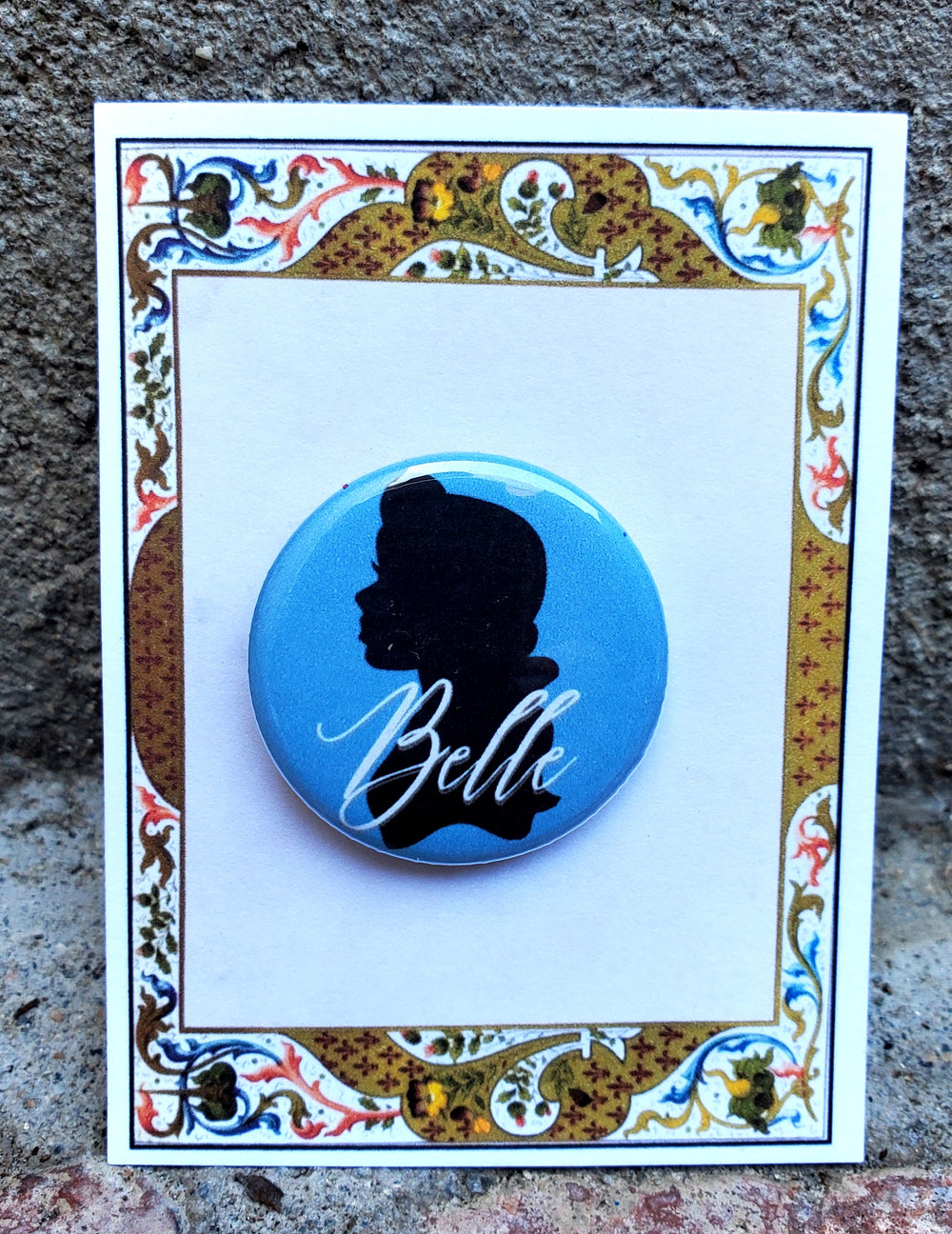 BEAUTY AND THE BEAST "Belle" Metal Pinback Button