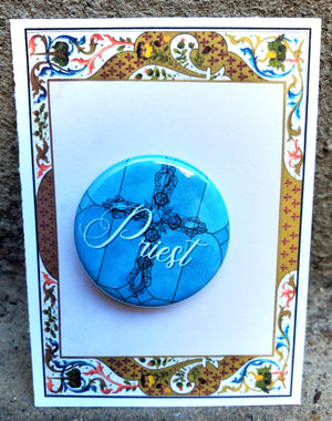 ZWÖLFTE NACHT "Priester" Metall Button Button ZWÖLFTE NACHT "Priester" Metall Button Button