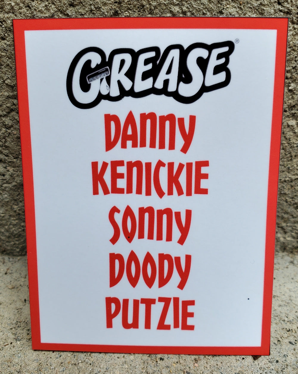 GREASE "Burger Palace Boys" Refrigerator Magnet