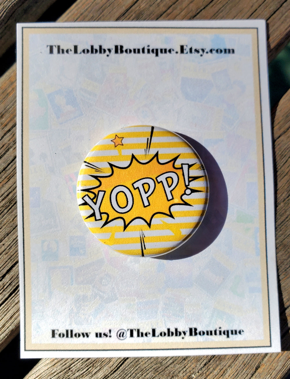 DR. SEUSS "Yopp" Metal Pinback Button