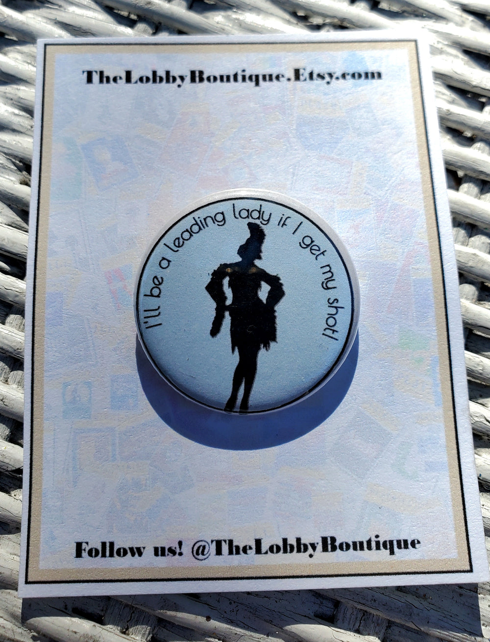 DROWSY CHAPERONE "Kitty" Metal Pinback Button