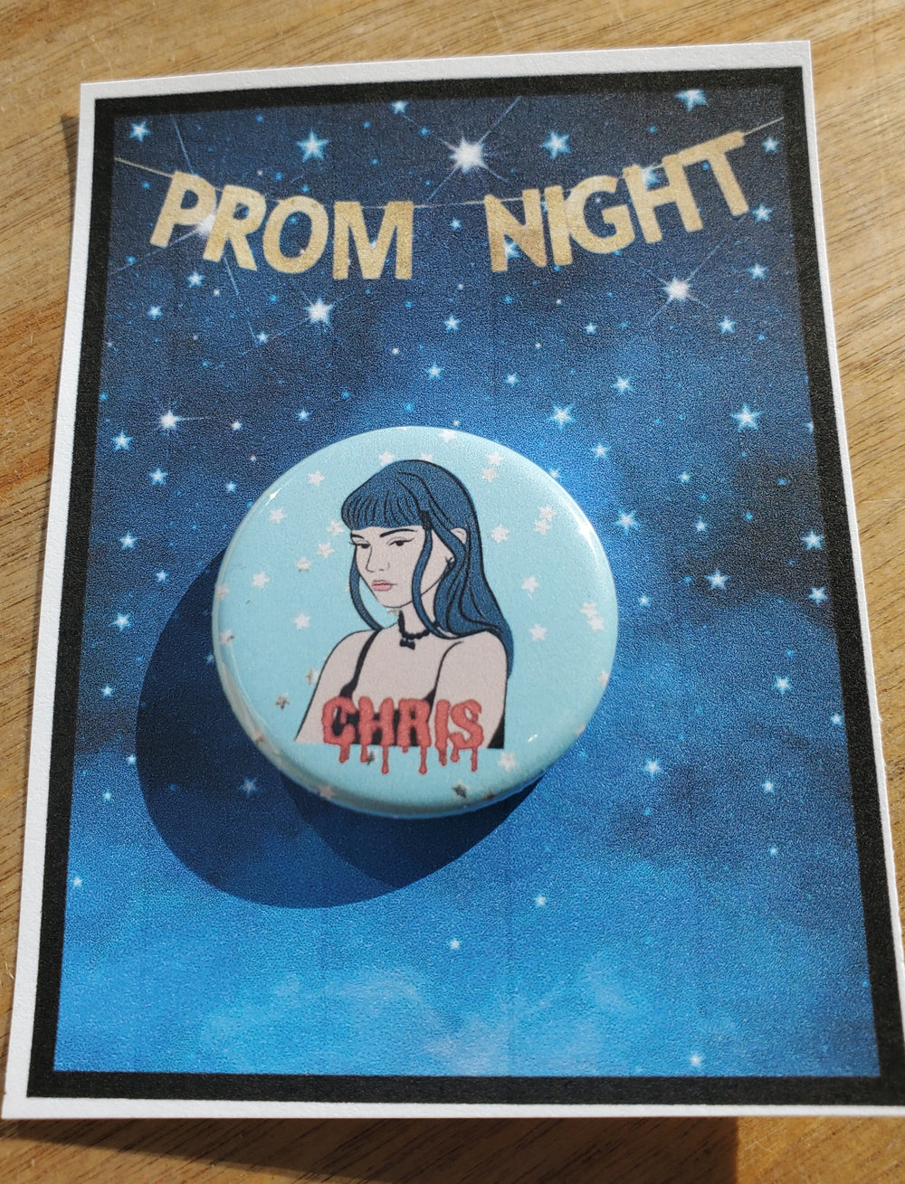 CARRIE "Chris Hargensen" Metal Pinback Button