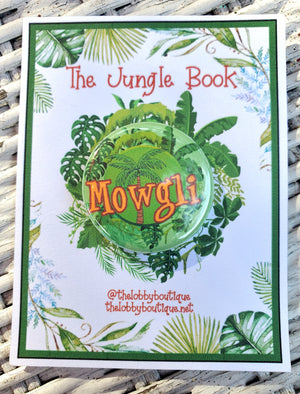 DSCHUNGELBUCH "Mowgli" Metall Button DSCHUNGELBUCH "Mowgli" Metall Button
