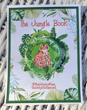 JUNGLE BOOK "Shere Khan" Metal Pinback Button JUNGLE BOOK "Shere Khan" Metal Pinback Button