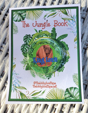 DSCHUNGELBUCH "König Louis" Metall Button DSCHUNGELBUCH "König Louis" Metall Button