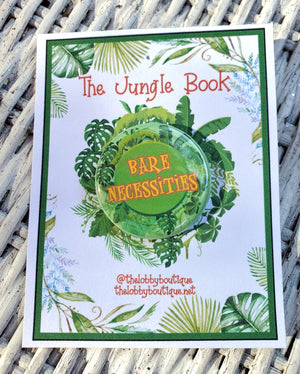 JUNGLE BOOK "Bare Necessities" Metal Pinback Button JUNGLE BOOK "Bare Necessities" Metal Pinback Button
