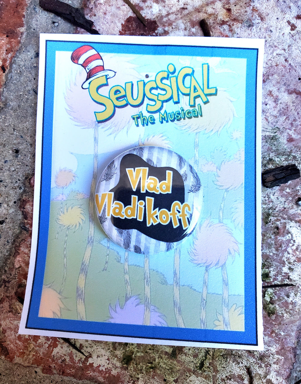 DR. SEUSS "Vlad Vladikoff" Metal Pinback Button