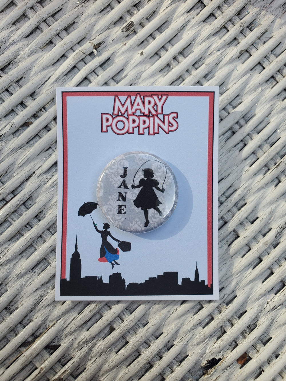 MARY POPPINS "Jane Banks" Metall-Anstecker