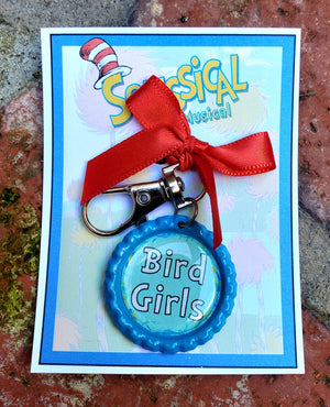 DR. SEUSS "Bird Girl" Flaschenverschluss-Schlüsselanhänger DR. SEUSS "Bird Girl" Flaschenverschluss-Schlüsselanhänger