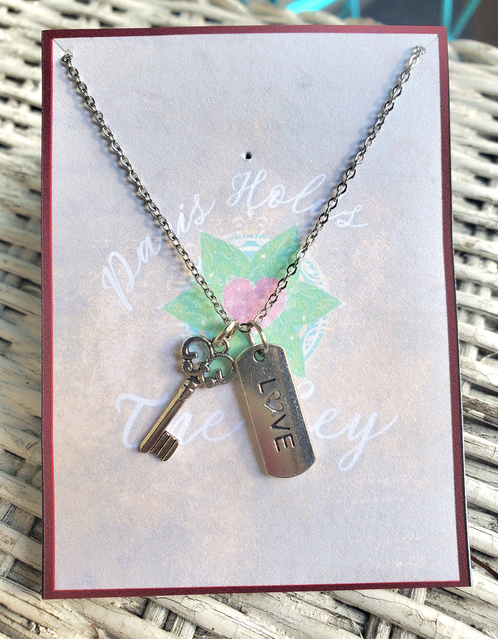 ANASTASIA Love and Key Charm Necklace