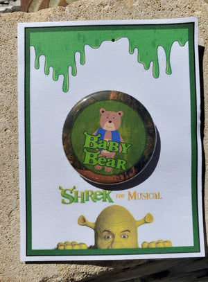 SHREK "Baby Bär" Metall Button SHREK "Baby Bär" Metall Button