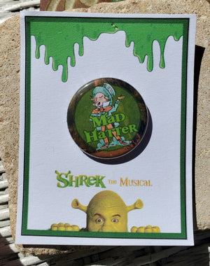 SHREK "Mad Hatter" Metall Button SHREK "Mad Hatter" Metall Button
