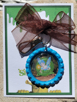 SHREK "Gute Fee" Flaschenverschluss Schlüsselanhänger SHREK "Gute Fee" Flaschenverschluss Schlüsselanhänger