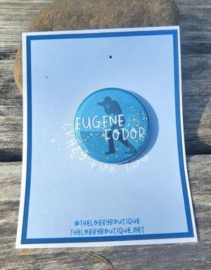 CRAZY FOR YOU "Eugene Fodor" Metal Pinback Button CRAZY FOR YOU "Eugene Fodor" Metal Pinback Button