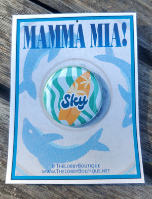 MAMMA MIA "Sky" Metall Button Button MAMMA MIA "Sky" Metall Button Button