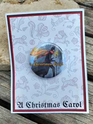 Ein Weihnachtslied "Logo" Metall Button Button Ein Weihnachtslied "Logo" Metall Button Button
