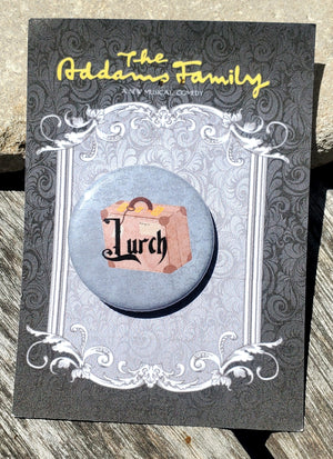 ADDAMS FAMILY "Lurch" Metal Pinback Button ADDAMS FAMILY "Lurch" Metal Pinback Button