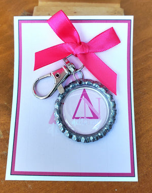LEGALLY BLONDE "Delta Nu" Bottlecap Keychain LEGALLY BLONDE "Delta Nu" Bottlecap Keychain